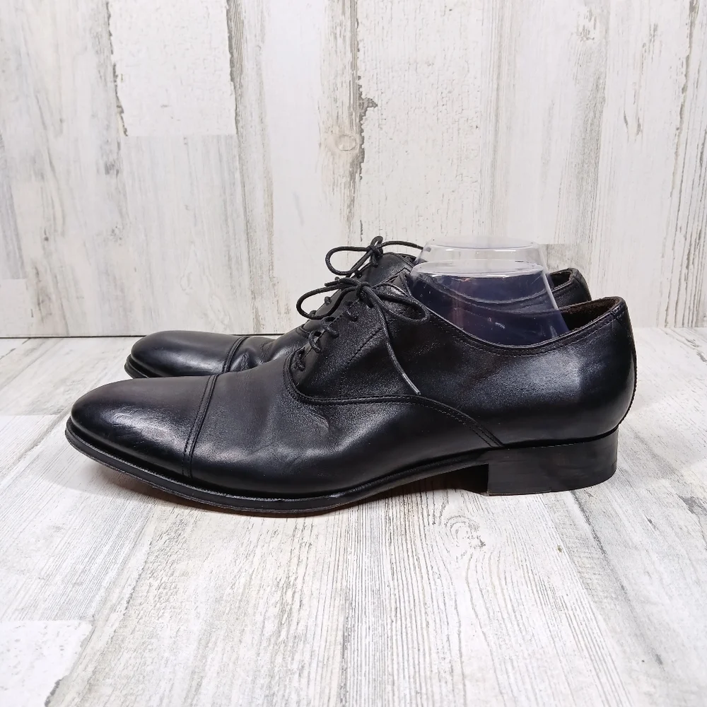 To Boot New York Adam Derrick Black Leather Lace Up Dress Shoes #232